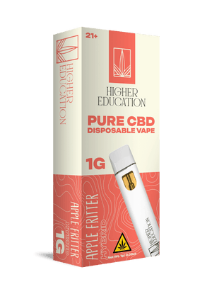 Higher Education 1g Pure CBD Disposable Vape Apple Fritter (Hybrid)