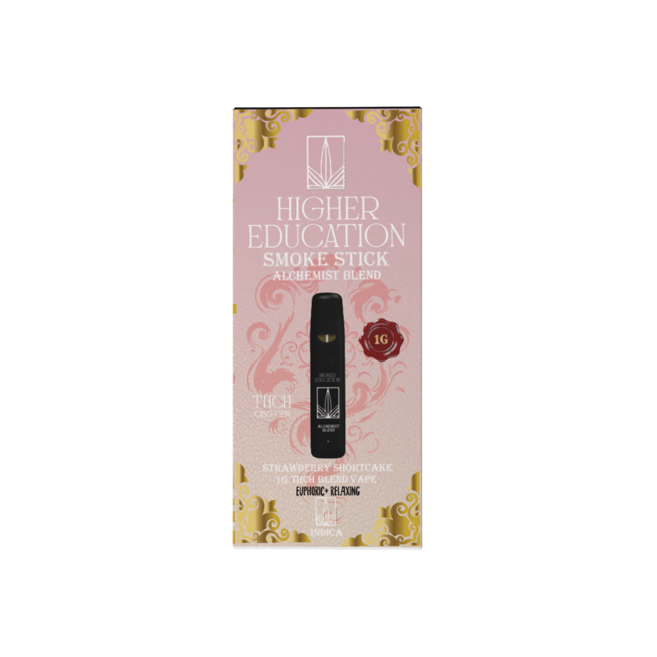 Higher Education 1g THCH Disposable Vape - Strawberry Shortcake (Indica)