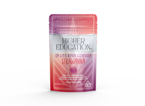 Higher Education 1200mg D9 Live Resin Gummies (30mg ea) - Strawnana (Hybrid)
