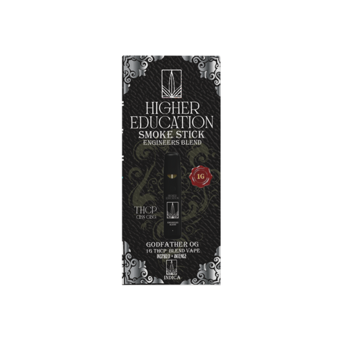 1g disposable vape Higher Education THCP 20mg Nic Salts Colour:Retro CLVRBAR Zero Nicotine Disposable