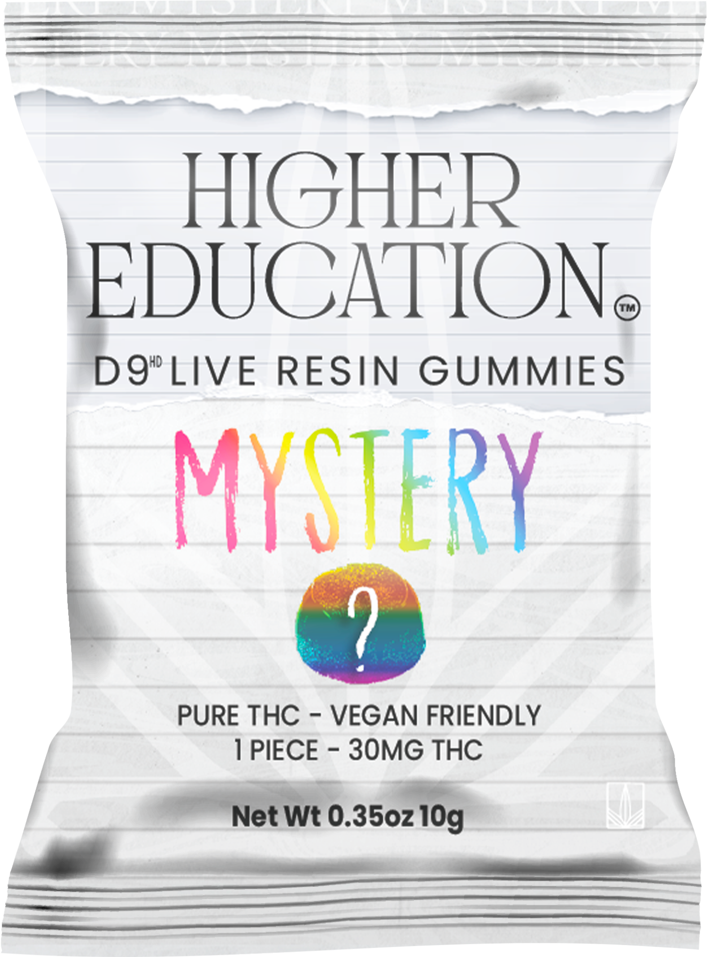 Higher Education 30mg Delta 9 Live Resin Gummies (1ct) - Mystery (Hybrid)