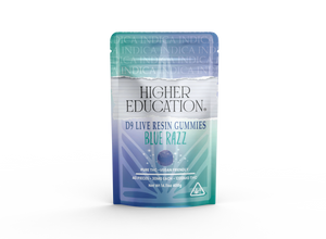 Higher Education 1200mg D9 Live Resin Gummies (30mg ea) - Blue Razz (Indica)