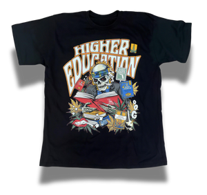 Higher Education Black T Shirt