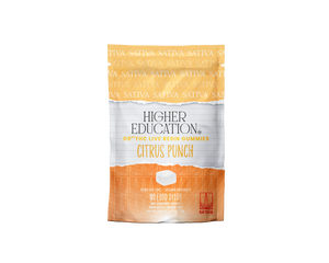 Higher Education 100mg D9 Live Resin Gummies 10mg/ea Citrus Punch (Sativa)
