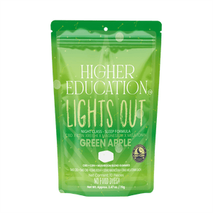 Higher Education Lights Out 100mg CBD Gummies (10ct) - Green Apple