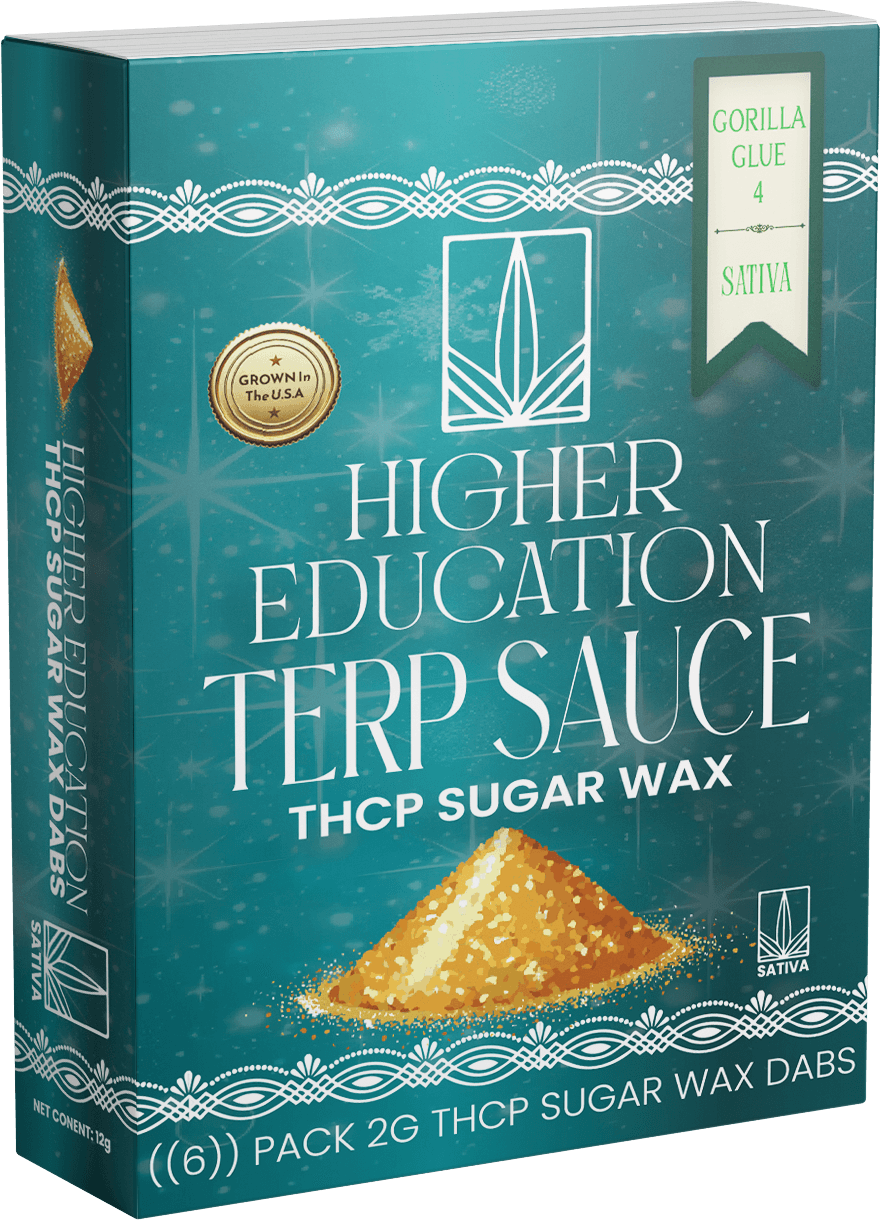 Higher Education 2G THCP Sugar Wax - Gorilla Glue 4 (Hybrid)