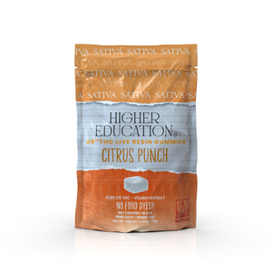 Higher Education 100mg D9 Live Resin Gummies 10mg/ea Citrus Punch (Sativa)