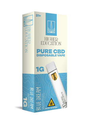 Higher Education 1g Pure CBD Disposable Vape Blue Dream (Sativa)