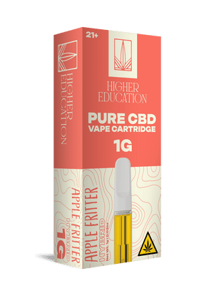 Higher Education 1g Pure CBD Cartridge Apple Fritter (Hybrid)