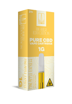 Higher Education 1g Pure CBD Cartridge Pineapple Express (Sativa)