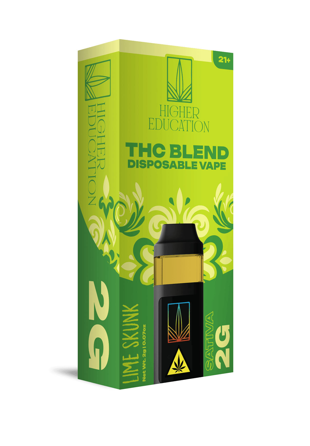 Higher Education 2g THC Blend Disposable Lime Skunk (Sativa)