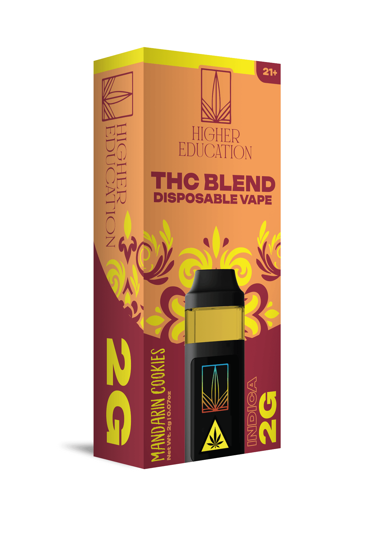 Higher Education 2g THC Blend Disposable Mandarin Cookies (Indica)