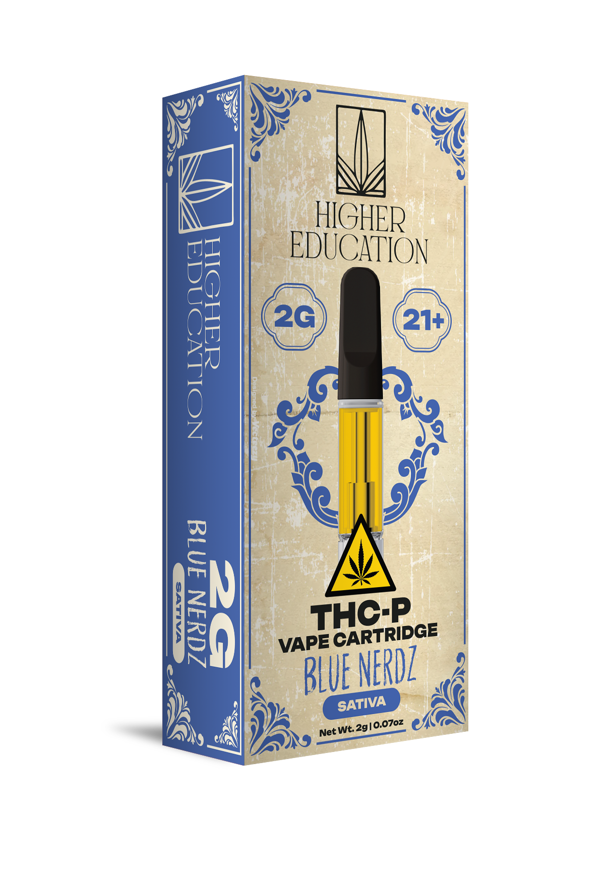 Higher Education 2g THCP Cartridge Blue Nerdz (Sativa)