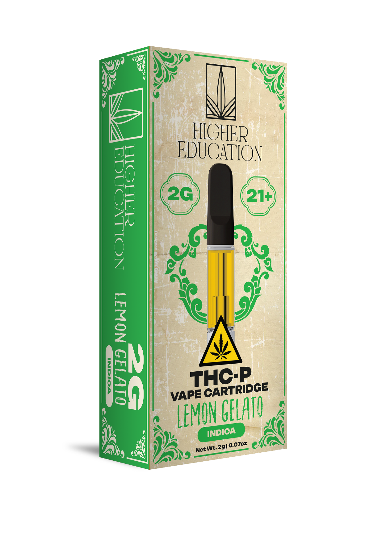 Higher Education 2g THCP Cartridge Lemon Gelato (Indica)