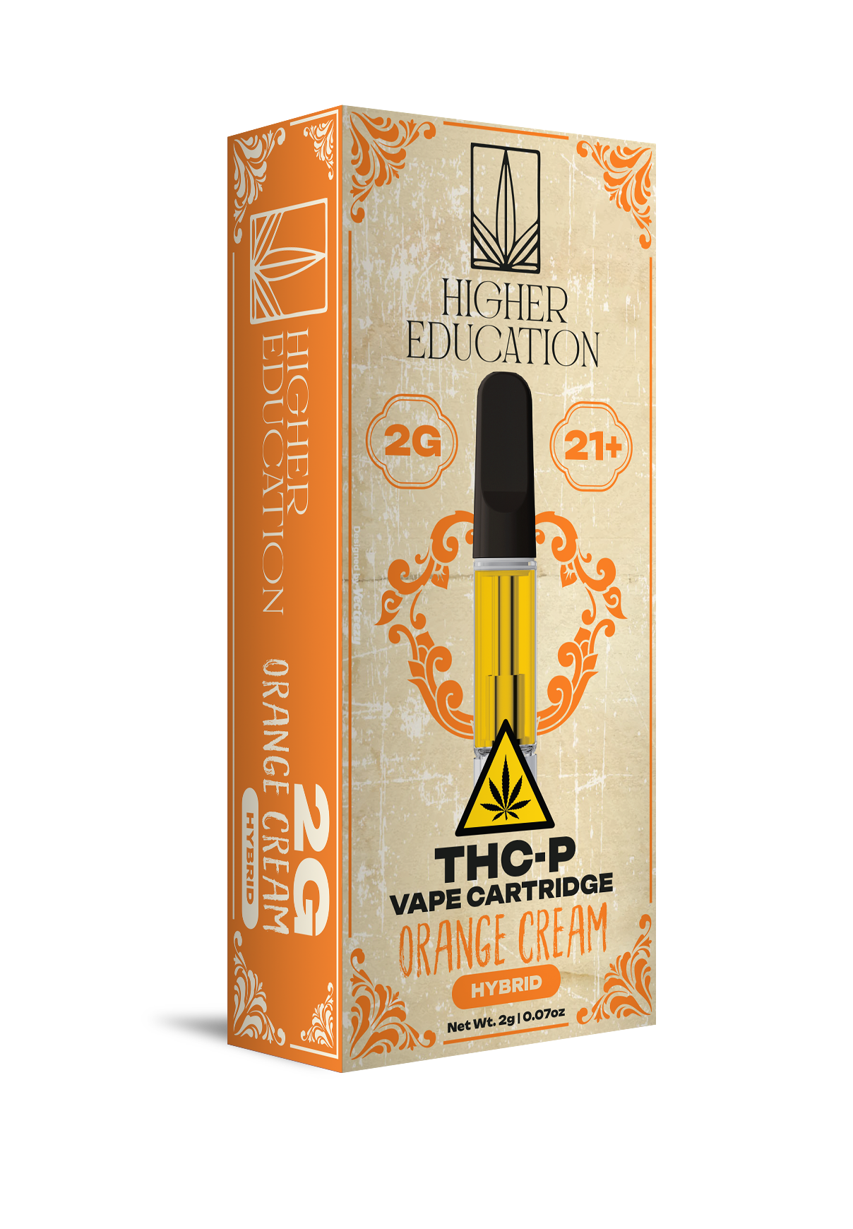 Higher Education 2g THCP Cartridge Orange Cream (Hybrid)