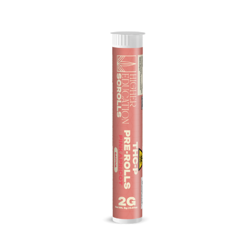 Higher Education Scrolls 2g THCP Prerolls Pink Apricot (Sativa)