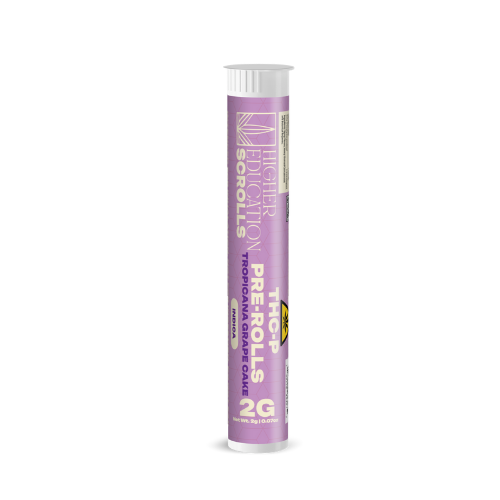 Higher Education Scrolls 2g THCP Prerolls Tropicana Grape Cake (Indica)