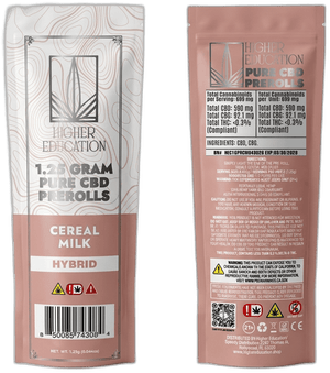 Higher Education Pure CBD 1.25G Preroll Cereal Milk