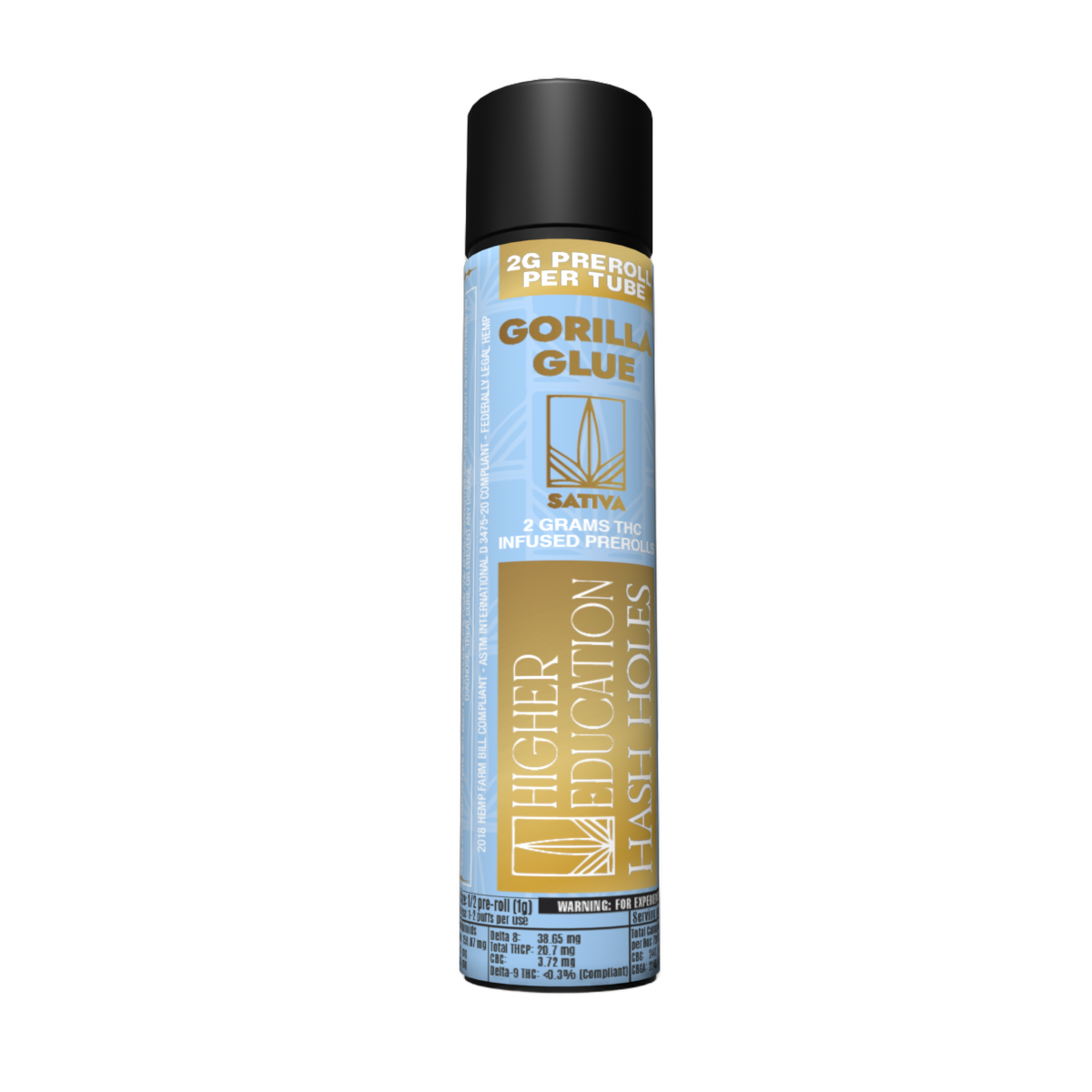 Higher Education 2g THC Hashole Gorilla Glue (Hybrid)