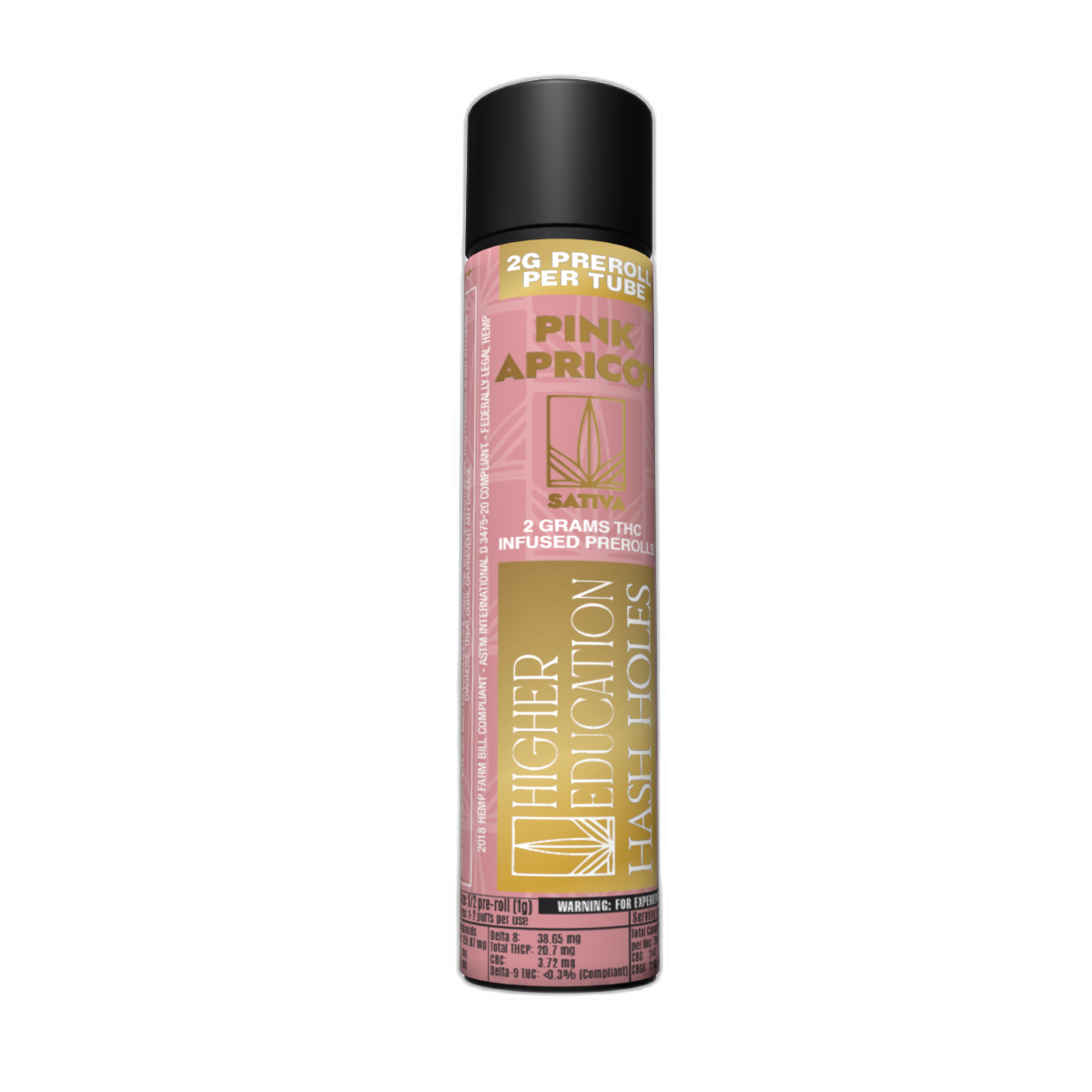 Higher Education 2g THC Hashole Pink Apricot (Hybrid)