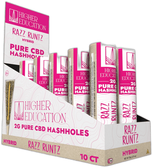 Higher Education Pure CBD 2g Hashholes - Razz Runtz (Hybrid) 1ct