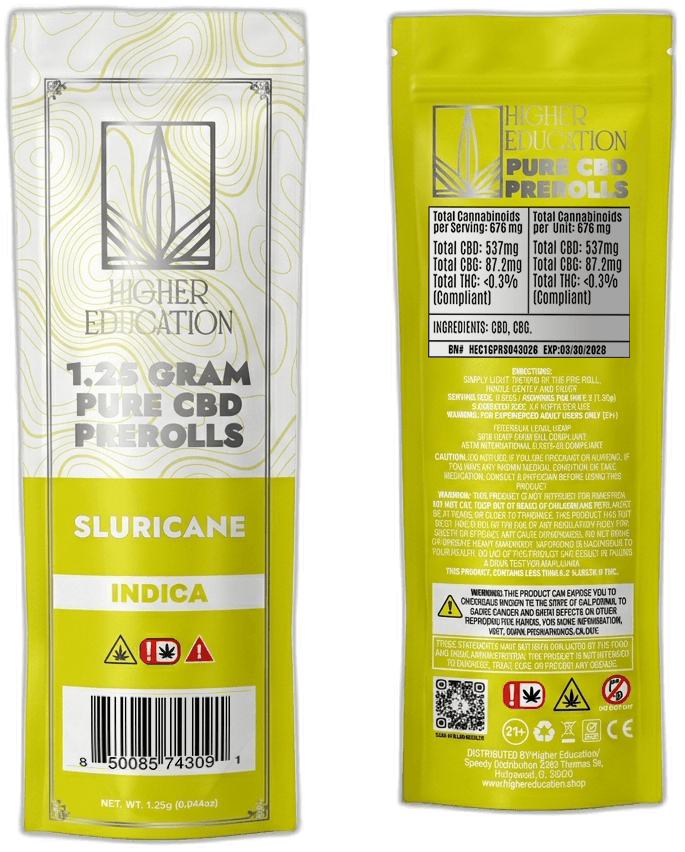 Higher Education Pure CBD 1.25G Preroll Slurricane