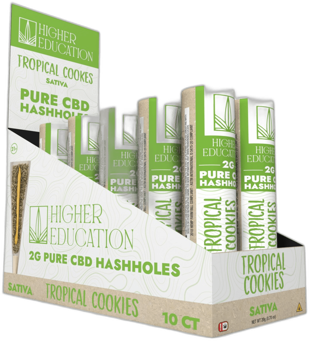 Higher Education Pure CBD 2g Hashholes - Tropical Cookies (Sativa)
